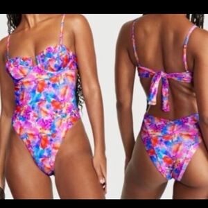 For Love And Lemons Multicolor Floral One Piece